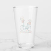 Glasscheibe, Pint Glas, 16 oz, Vintages Fahrrad Glas (Rückseite)