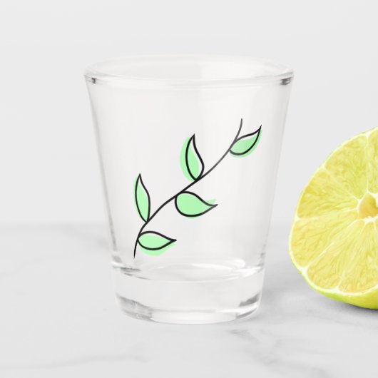 Glasscherbecher Schnapsglas (Vorderseite)