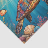 Glasschildkröten, Fische, Korallen, Ozean Seidenpapier (Ausschnitt)