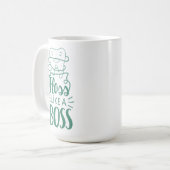 Glasschlacke mögen einen Chef Kaffeetasse (Vorderseite Links)