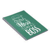 Glasschlacke mögen einen Chef Notizblock (Rechte Seite)