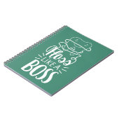 Glasschlacke mögen einen Chef Notizblock (Linke Seite)