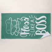 Glasschlacke mögen einen Chef Strandtuch (Vorderseite)