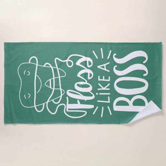 Glasschlacke mögen einen Chef Strandtuch (Vorderseite)