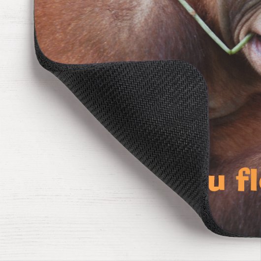 Glasschlacken-Zahn-Zahnpflege-Spaß Mousepad (Ecke)