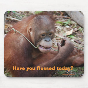 Glasschlacken-Zahn-Zahnpflege-Spaß Mousepad