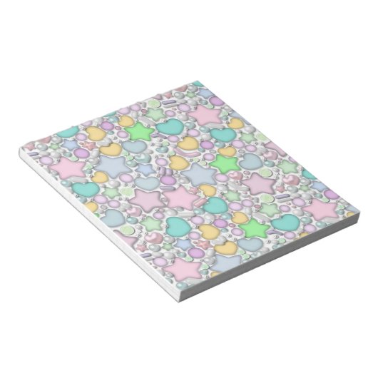 Glasschmuck Notizblock (angewinkelt)