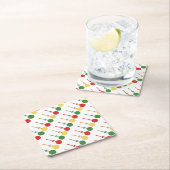 Glasschmuck Rechteckiger Pappuntersetzer (Vor Ort)