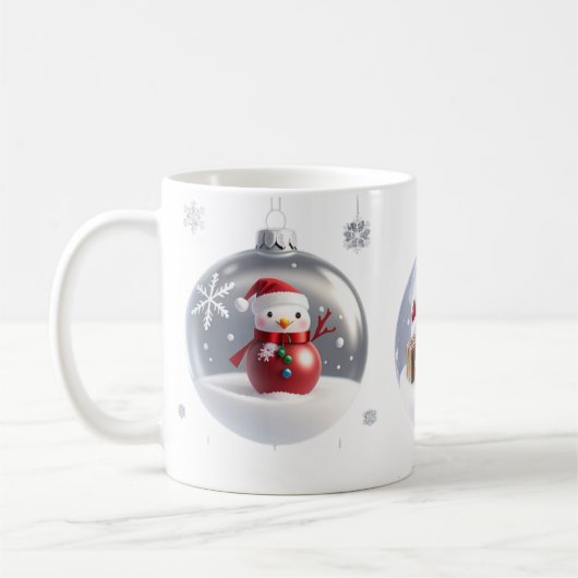 Glasschmuck/Schnee - Tasse (Links)