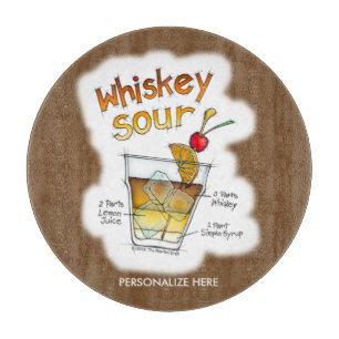 GLASSCHNEIBEN - WHISKEY SOUR RECIPE ART SCHNEIDEBRETT