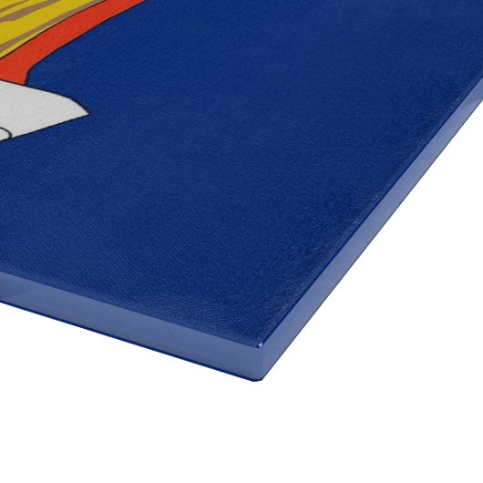 Glasschneidbrett mit der Flagge von New York, USA Schneidebrett (Ecke)