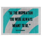 Glasschneidebrett für Inspiration Schneidebrett (Vorderseite)