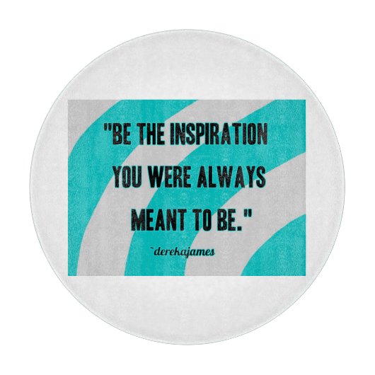 Glasschneidebrett für Inspiration Schneidebrett (Vorderseite)