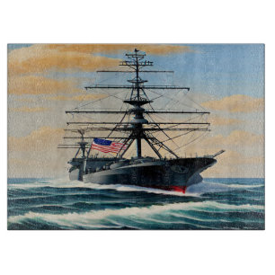 Glasschneidebrett für Schiffe Schneidebrett