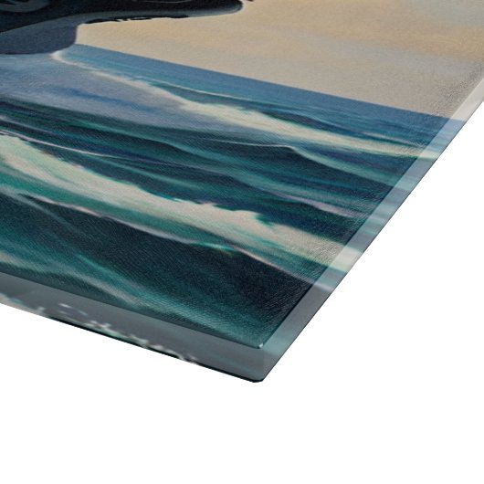 Glasschneidebrett für Schiffe Schneidebrett (Ecke)