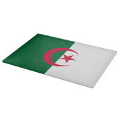Glasschneidebrett mit der Flagge Algeriens Schneidebrett (Ecke)