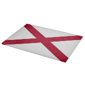 Glasschneidebrett mit der Flagge des Alabama-Staat Schneidebrett (Ecke)
