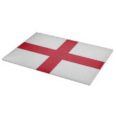 Glasschneidebrett mit der Flagge Englands Schneidebrett (Ecke)