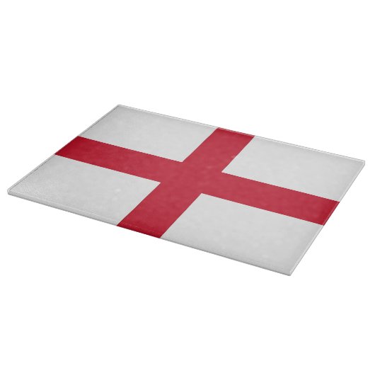 Glasschneidebrett mit der Flagge Englands Schneidebrett (Ecke)