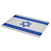 Glasschneidebrett mit der Flagge Israels Schneidebrett (Ecke)