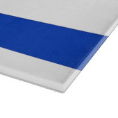Glasschneidebrett mit der Flagge Israels Schneidebrett (Ecke)