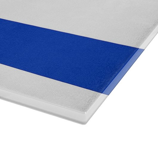 Glasschneidebrett mit der Flagge Israels Schneidebrett (Ecke)
