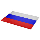 Glasschneidebrett mit der Flagge Russlands Schneidebrett (Ecke)