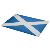 Glasschneidebrett mit der Flagge Schottlands Schneidebrett (Ecke)