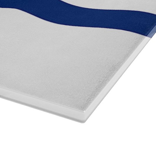 Glasschneidebrett mit der Flagge von Cincinnati Ci Schneidebrett (Ecke)