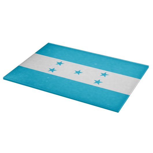 Glasschneidebrett mit der Flagge von Honduras Schneidebrett (Ecke)