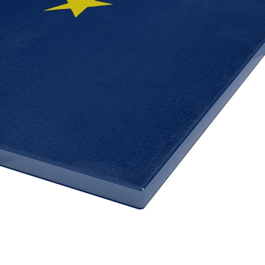 Glasschneidebrett mit der Flagge von Indiana, USA Schneidebrett (Ecke)