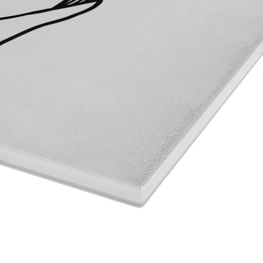 Glasschneidebrett mit der Flagge von Korsika, Fran Schneidebrett (Ecke)