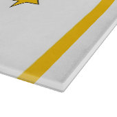 Glasschneidebrett mit der Flagge von Rhode Island, Schneidebrett (Ecke)