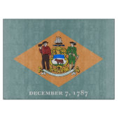 Glasschneidebrett mit Flag Delaware, USA Schneidebrett (Vorderseite)