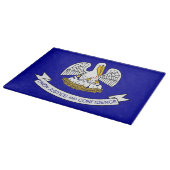 Glasschneidebrett mit Flag Louisiana, USA Schneidebrett (Ecke)