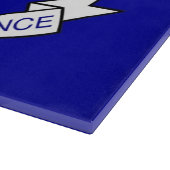 Glasschneidebrett mit Flag Louisiana, USA Schneidebrett (Ecke)