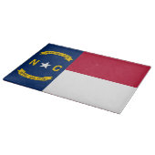 Glasschneidebrett mit Flag North Carolina Schneidebrett (Ecke)