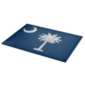 Glasschneidebrett mit Flag South Carolina Schneidebrett (Ecke)