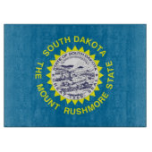 Glasschneidebrett mit Flag South Dakota Schneidebrett (Vorderseite)