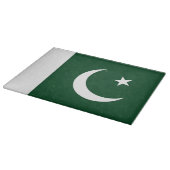 Glasschneidebrett mit Flagge Pakistans Schneidebrett (Ecke)