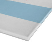 Glasschneidebrett mit Flagge von Chicago, USA Schneidebrett (Ecke)