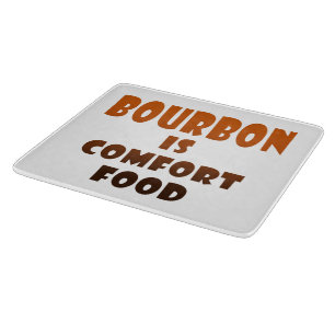 GLASSCHNEIDEBRETTER - BOURBON ist Comfort Food Schneidebrett