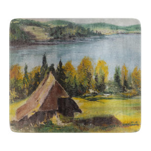 Glasschneidemaschine Ann Hayes Painting Chalet Schneidebrett
