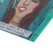 GLASSCHNEIDEN BOARD-YESTERDAY GING ICH AUF EINE SCHNEIDEBRETT (Ecke)