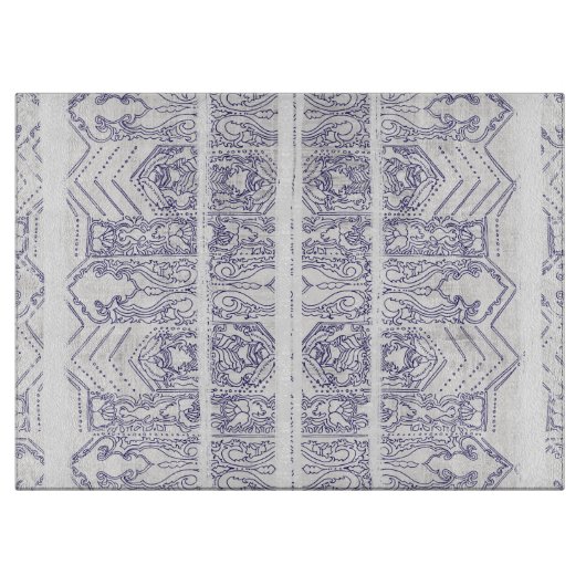 Glasschneiden-Brett - Boho Dekor Schneidebrett (Vorderseite)