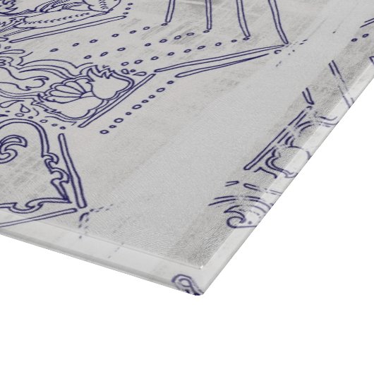 Glasschneiden-Brett - Boho Dekor Schneidebrett (Ecke)