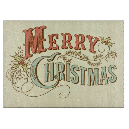 Glasschneiden-Brett/frohe Weihnachten Schneidebrett (Vorderseite)