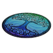 Glasschneiden-Brett - 'keltischer Baum von Life Schneidebrett (Ecke)