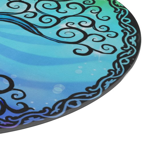 Glasschneiden-Brett - 'keltischer Baum von Life Schneidebrett (Ecke)