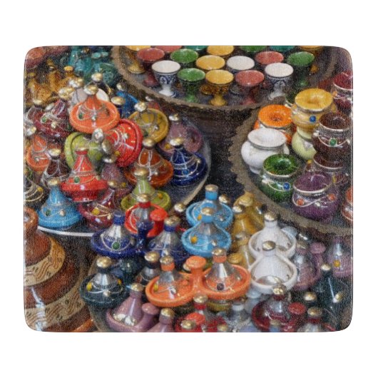 Glasschneiden-Brett Marokkos Tagine Schneidebrett (Vorderseite)